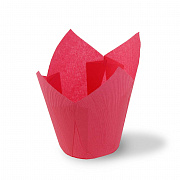 купить Форма  "Экопак" 715050PRER форма для выпечки Тюльпан 150/50 (16х200шт)красн.  в интернет-магазине
